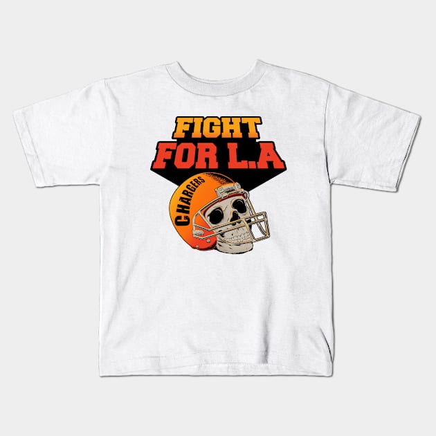 FIGHT FOR L.A Kids T-Shirt by BURN444